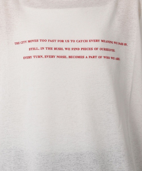 LAKOLE（ラコレ）の「シアーアソートグラフィック長袖 / 660046（Tシャツ/カットソー・レディース・ベージュ/オフホワイト/ライトブルー/チャコール・FREE）」の22枚目の写真