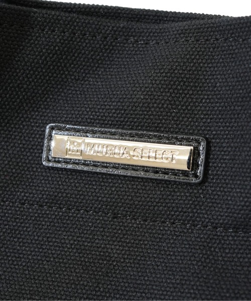 MURUA（ムルーア）の「【MURUA/ムルーア】 CANVAS SERIES　シルバーチェーン付きトートバッグ（トートバッグ・レディース・ブラック/アイボリー・FREE）」の6枚目の写真