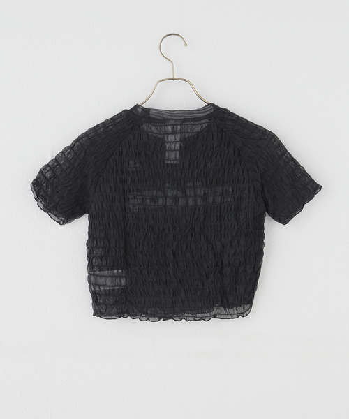 adidas Originals（アディダスオリジナルス）の「adidas originals / アディダス SMOCKED CALI TEE（Tシャツ/カットソー・レディース・ブラック・LARGE）」の3枚目の写真