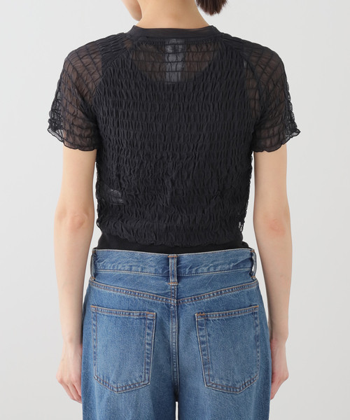 adidas Originals(アディダスオリジナルス)の「adidas originals / アディダス SMOCKED CALI TEE(Tシャツ/カットソー・レディース・ブラック・LARGE)」の10枚目の写真