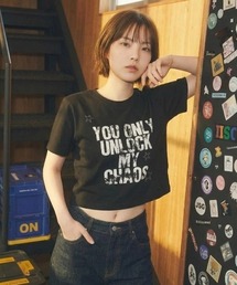 『mahagrid/マハグリッド』UNLOCK CROP TEE/アンロック クロップ Tシャツ