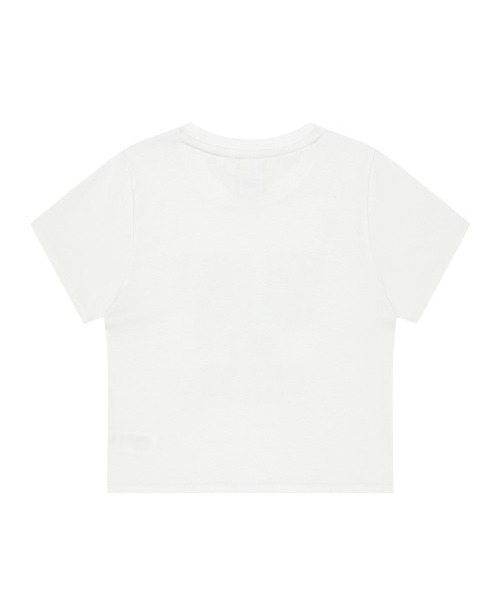 MAHAGRID(マハグリッド)の「『mahagrid/マハグリッド』UNLOCK CROP TEE/アンロック クロップ Tシャツ(Tシャツ/カットソー・レディース・ホワイト/ブラック・XS)」の6枚目の写真