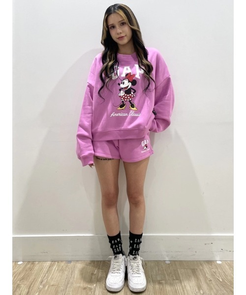 GAP(ギャップ)の「Gap × ディズニー ミニーマウス GAPロゴ ショートパンツ(その他パンツ・レディース・ベージュ/ピンク/ブラック・XS/S/M/L/XXS)」の9枚目の写真