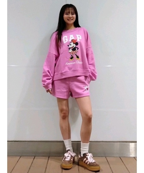 GAP(ギャップ)の「Gap × ディズニー ミニーマウス GAPロゴ ショートパンツ(その他パンツ・レディース・ベージュ/ピンク/ブラック・XS/S/M/L/XXS)」の6枚目の写真
