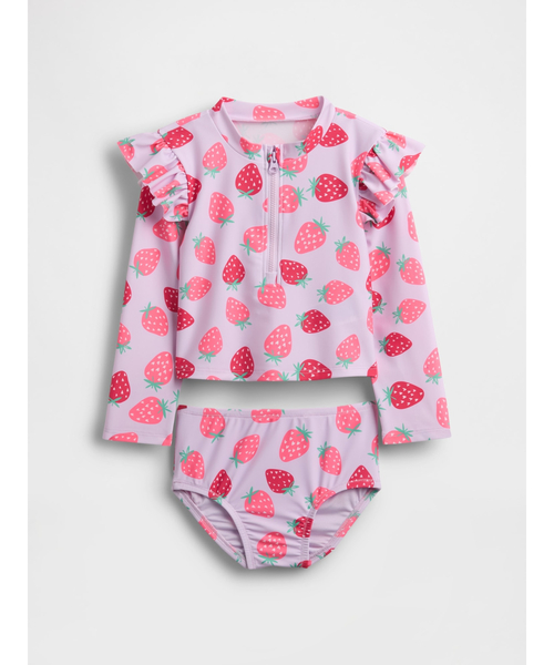 GAP(ギャップ)の「2ピースラッシュガード 水着 (幼児・ベビー)(ラッシュガード・キッズ・ラベンダー・90cm/100cm/105cm/110cm/95cm/80cm/70cm)」の1枚目の写真