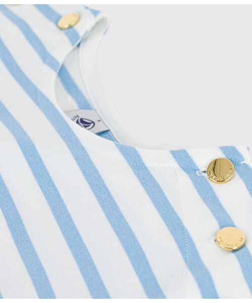 PETIT BATEAU（プチバトー）の「マリニエール長袖プルオーバー（スウェット・レディース・ホワイト×ブルー・LARGE/XX-SMALL/X-SMALL/SMALL/MEDIUM）」の9枚目の写真