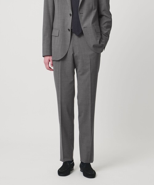 UNITED ARROWS（ユナイテッドアローズ）の「トロピカル ノープリーツ スラックス COMFORT EASY‐MODEL 2WAYストレッチ 撥水（スラックス・メンズ・グレー系/ネイビー・50/48/46）」の2枚目の写真