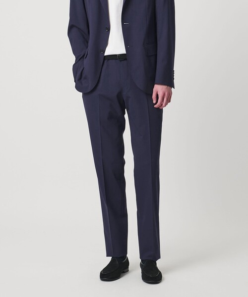 UNITED ARROWS（ユナイテッドアローズ）の「トロピカル ノープリーツ スラックス COMFORT EASY‐MODEL 2WAYストレッチ 撥水（スラックス・メンズ・グレー系/ネイビー・50/48/46）」の4枚目の写真