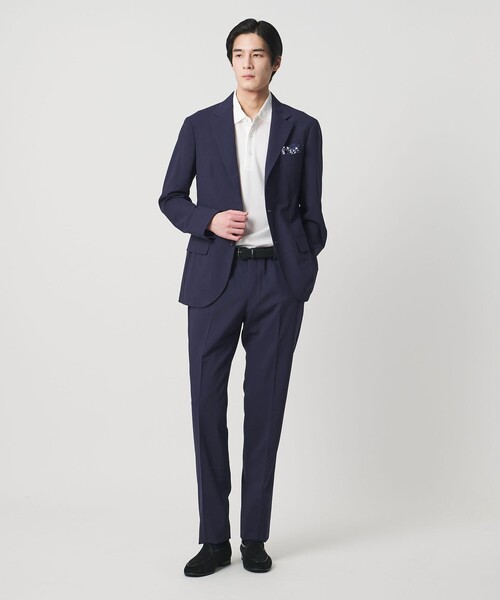 UNITED ARROWS（ユナイテッドアローズ）の「トロピカル ノープリーツ スラックス COMFORT EASY‐MODEL 2WAYストレッチ 撥水（スラックス・メンズ・グレー系/ネイビー・50/48/46）」の5枚目の写真