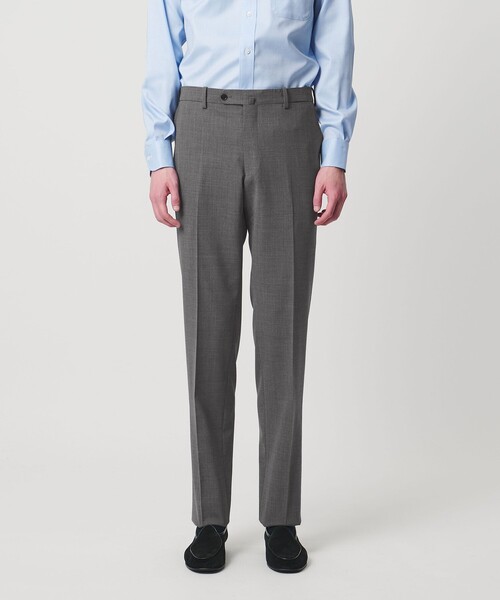 UNITED ARROWS（ユナイテッドアローズ）の「トロピカル ノープリーツ スラックス COMFORT EASY‐MODEL 2WAYストレッチ 撥水（スラックス・メンズ・グレー系/ネイビー・50/48/46）」の6枚目の写真