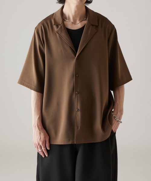 Lui's(ルイス)の「サテンLUXオーバーシャツジャケット(シャツ/ブラウス・メンズ・ブラウン/ブラック・S/M)」の20枚目の写真