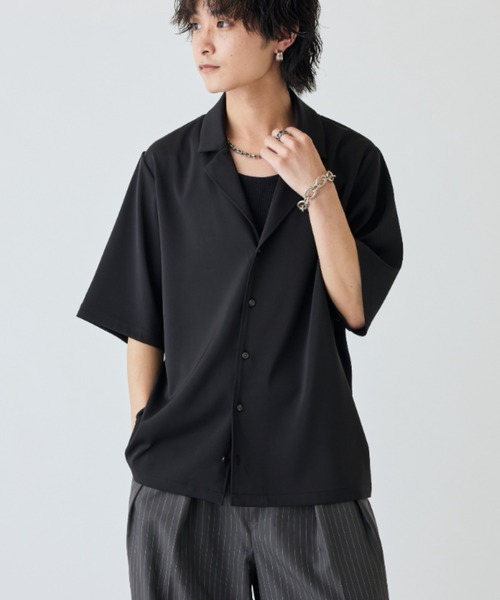 Lui's(ルイス)の「サテンLUXオーバーシャツジャケット(シャツ/ブラウス・メンズ・ブラウン/ブラック・S/M)」の12枚目の写真