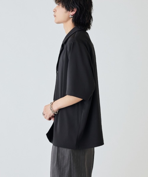 Lui's(ルイス)の「サテンLUXオーバーシャツジャケット(シャツ/ブラウス・メンズ・ブラウン/ブラック・S/M)」の15枚目の写真