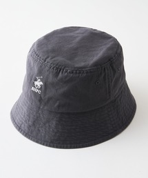 BEVERLY HILLS POLO CLUB（ビバリーヒルズポロクラブ）の「【BEVERLY HILLS POLO CLUB/ビバリーヒルズポロクラブ】ワンポイントロゴ刺繍 オックスバケットハット（ハット）」