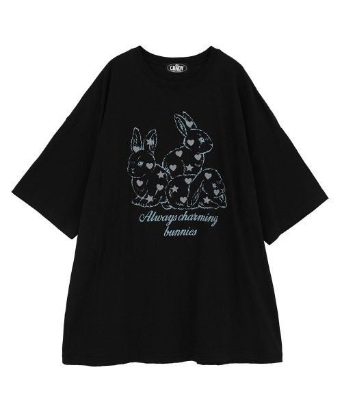 セール】BUNNIES BIG BIG Tシャツ（Tシャツ/カットソー）｜Candy