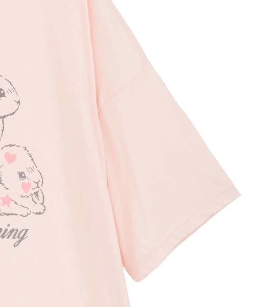 Candy Stripper(キャンディストリッパー)の「BUNNIES BIG BIG Tシャツ(Tシャツ/カットソー・レディース・ブラック/ブルー/オフホワイト/ピンク・FREE)」の7枚目の写真