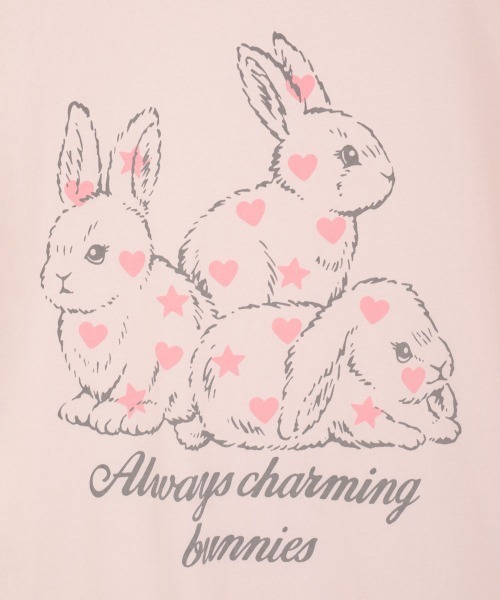 Candy Stripper(キャンディストリッパー)の「BUNNIES BIG BIG Tシャツ(Tシャツ/カットソー・レディース・ブラック/ブルー/オフホワイト/ピンク・FREE)」の9枚目の写真