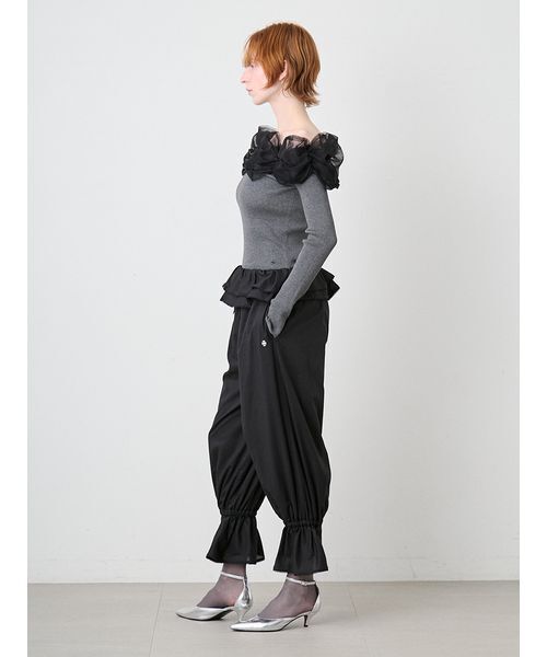 SORIN(ソリン )の「Frilled Bloomer Pants/フリルブルマーパンツ(その他パンツ・レディース・ブラック/ホワイト・36/38)」の16枚目の写真