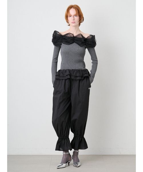SORIN(ソリン )の「Frilled Bloomer Pants/フリルブルマーパンツ(その他パンツ・レディース・ブラック/ホワイト・36/38)」の10枚目の写真