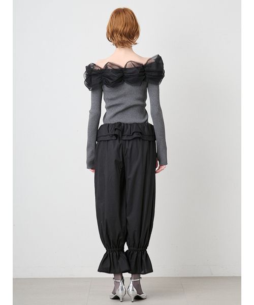SORIN(ソリン )の「Frilled Bloomer Pants/フリルブルマーパンツ(その他パンツ・レディース・ブラック/ホワイト・36/38)」の8枚目の写真