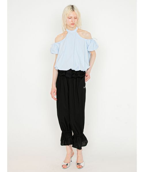 SORIN(ソリン )の「Frilled Bloomer Pants/フリルブルマーパンツ(その他パンツ・レディース・ブラック/ホワイト・36/38)」の7枚目の写真