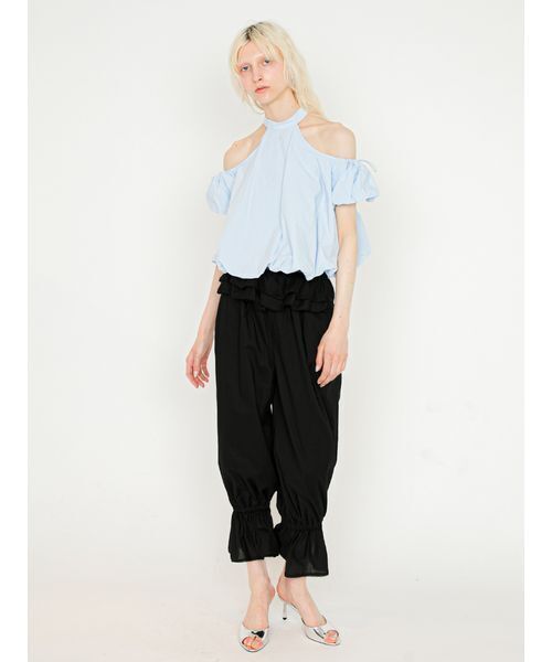 SORIN(ソリン )の「Frilled Bloomer Pants/フリルブルマーパンツ(その他パンツ・レディース・ブラック/ホワイト・36/38)」の6枚目の写真