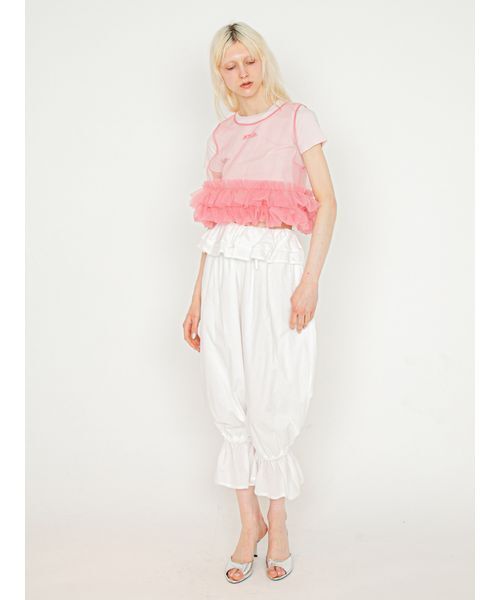 SORIN(ソリン )の「Frilled Bloomer Pants/フリルブルマーパンツ(その他パンツ・レディース・ブラック/ホワイト・36/38)」の5枚目の写真