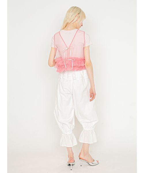 SORIN(ソリン )の「Frilled Bloomer Pants/フリルブルマーパンツ(その他パンツ・レディース・ブラック/ホワイト・36/38)」の3枚目の写真