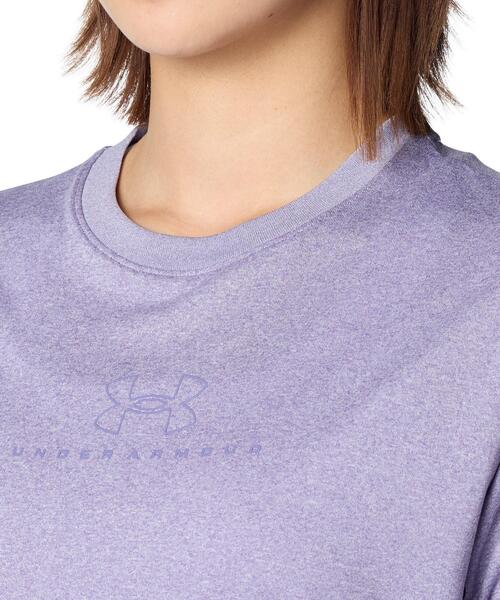 UNDER ARMOUR(アンダーアーマー)の「UAテック オーバーサイズ グラフィック Tシャツ(トレーニング/レディース)(Tシャツ/カットソー・レディース・パープル系・L/XL/M/S)」の4枚目の写真
