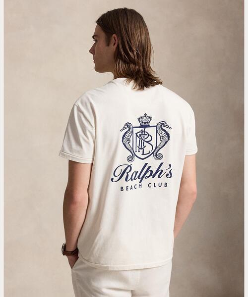 バイ ラルフローレン キャッチアンドリリース　 ロゴ Tシャツ ポロ ラルフ ローレン】リラックスドフィット バックエンブロイダリー
