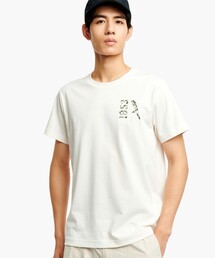 吸水速乾 UVカットプリントロゴ 半袖Tシャツ