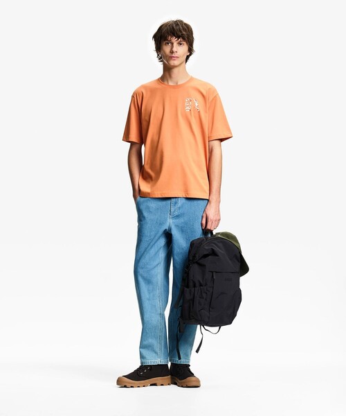 AIGLE(エーグル)の「吸水速乾 UVカットプリントロゴ 半袖Tシャツ(Tシャツ/カットソー・メンズ・モスグリーン/オレンジ/ホワイト/ブラック・XL/L/M/S)」の6枚目の写真
