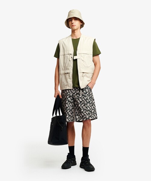 AIGLE(エーグル)の「吸水速乾 UVカットプリントロゴ 半袖Tシャツ(Tシャツ/カットソー・メンズ・モスグリーン/オレンジ/ホワイト/ブラック・XL/L/M/S)」の10枚目の写真