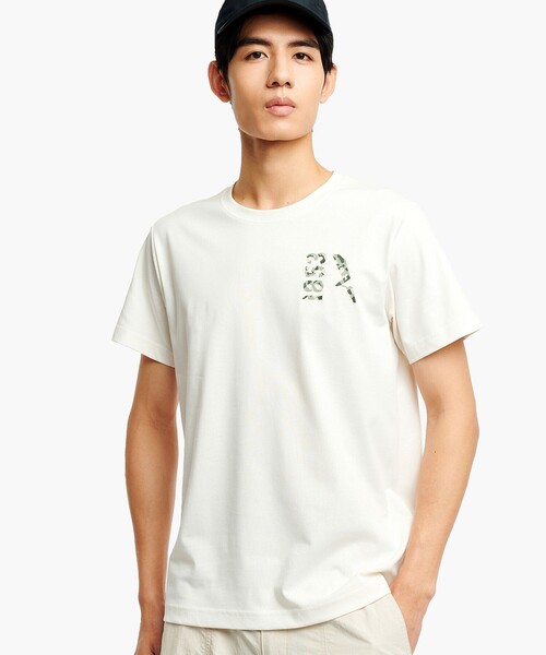 AIGLE(エーグル)の「吸水速乾 UVカットプリントロゴ 半袖Tシャツ(Tシャツ/カットソー・メンズ・モスグリーン/オレンジ/ホワイト/ブラック・XL/L/M/S)」の13枚目の写真
