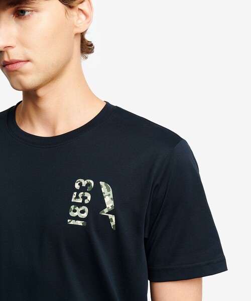 AIGLE(エーグル)の「吸水速乾 UVカットプリントロゴ 半袖Tシャツ(Tシャツ/カットソー・メンズ・モスグリーン/オレンジ/ホワイト/ブラック・XL/L/M/S)」の18枚目の写真