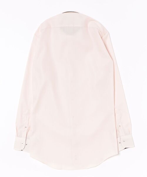 TOKYO SHIRTS(トウキョウシャツ)の「【超形態安定】 形態安定ノンアイロン ボタンダウン 長袖ビジネスワイシャツ(大きいサイズ・長いサイズ)(ビジネスシャツ・メンズ・サーモンピンク・首回り39cm-裄丈88cm/首回り41cm-裄丈90cm/首回り42cm-裄丈90cm/首回り43cm-裄丈90cm/首回り45cm-裄丈82cm/首回り45cm-裄丈86cm/首回り45cm-裄丈90cm/首回り47cm-裄丈86cm/首回り47cm-裄丈90cm)」の5枚目の写真
