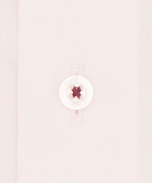 TOKYO SHIRTS(トウキョウシャツ)の「【超形態安定】 形態安定ノンアイロン ボタンダウン 長袖ビジネスワイシャツ(大きいサイズ・長いサイズ)(ビジネスシャツ・メンズ・サーモンピンク・首回り39cm-裄丈88cm/首回り41cm-裄丈90cm/首回り42cm-裄丈90cm/首回り43cm-裄丈90cm/首回り45cm-裄丈82cm/首回り45cm-裄丈86cm/首回り45cm-裄丈90cm/首回り47cm-裄丈86cm/首回り47cm-裄丈90cm)」の2枚目の写真