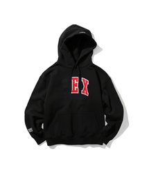 EXTRAORDINARY（エクストラオーディナリー）の「EX APPLIQUE HOODIE BLACK（パーカー）」