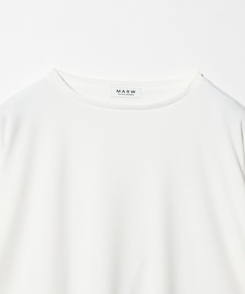 MARW UNITED ARROWS(マルゥ ユナイテッドアローズ)の「<MARW UNITED ARROWS>ラウンドヘム ロングスリーブ カットソー UVカット(Tシャツ/カットソー・レディース・ホワイト/ブラック・FREE)」の18枚目の写真