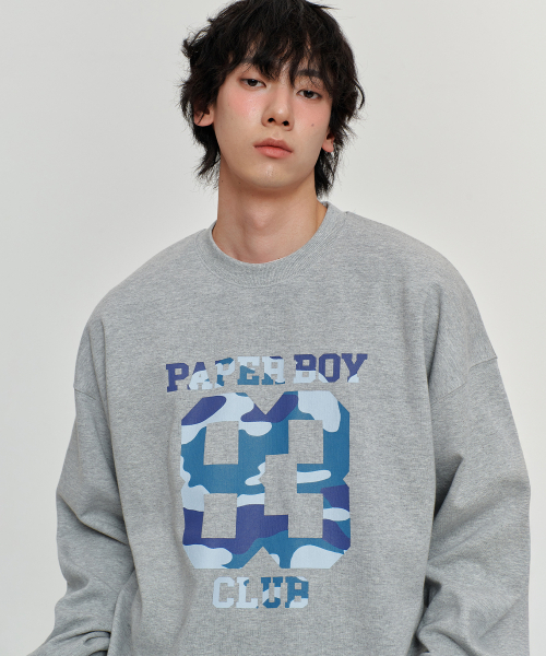 PAPERBOY(ペーパーボーイ)の「カモ83 スウェットシャツ-メランジ(スウェット・レディース・その他・SMALL/MEDIUM/LARGE/X-LARGE)」の3枚目の写真