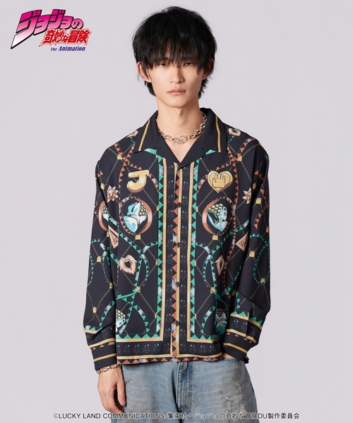glamb(グラム)の「Jotaro Shirt(シャツ/ブラウス・メンズ・ホワイト/ブラック・S/M/L/XL)」の2枚目の写真