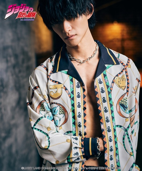 glamb(グラム)の「Jotaro Shirt(シャツ/ブラウス・メンズ・ホワイト/ブラック・S/M/L/XL)」の13枚目の写真