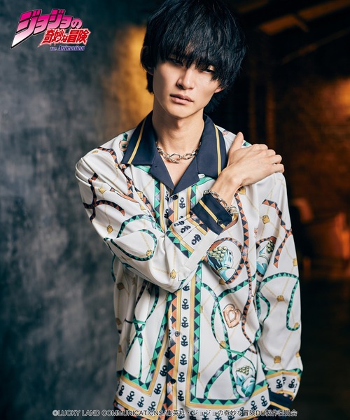 glamb(グラム)の「Jotaro Shirt(シャツ/ブラウス・メンズ・ホワイト/ブラック・S/M/L/XL)」の15枚目の写真
