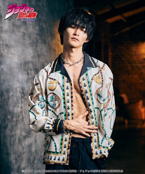 glamb(グラム)の「Jotaro Shirt(シャツ/ブラウス・メンズ・ホワイト/ブラック・S/M/L/XL)」の19枚目の写真