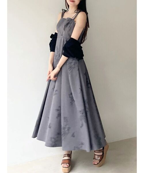 MERCURYDUO(マーキュリーデュオ)の「リネンライクショルダーリボンキャミワンピース(ワンピース・レディース・アイボリー/グレー/ベージュ・MEDIUM/SMALL)」の16枚目の写真