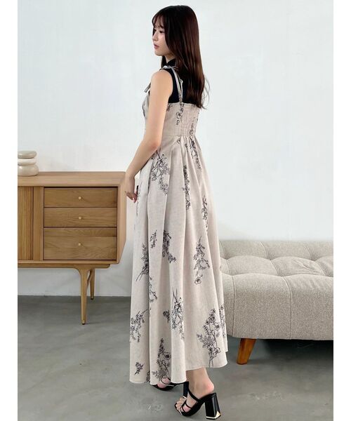 MERCURYDUO(マーキュリーデュオ)の「リネンライクショルダーリボンキャミワンピース(ワンピース・レディース・アイボリー/グレー/ベージュ・MEDIUM/SMALL)」の22枚目の写真