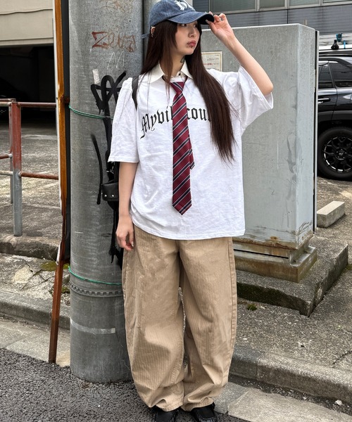 Figments(フィグメンツ)の「ゴシックロゴビッグT(Tシャツ/カットソー・レディース・ホワイト/ブラック・FREE)」の10枚目の写真