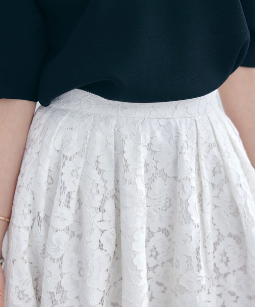 Liala×PG(リアラバイピージー)の「レース ふんわり スカート Liala×PG(スカート・レディース・ラベンダー/ホワイト/ピンクベージュ・M/S)」の6枚目の写真