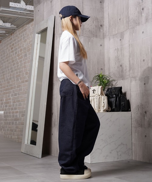 1111clothing（ワンフォークロージング）の「ヘリンボーンデニムパンツ / Herringbone denim pants（デニムパンツ・メンズ・ブルー/ブラック/ブラウン・S/M/L）」の15枚目の写真