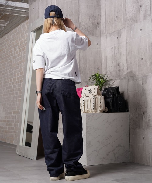 1111clothing（ワンフォークロージング）の「ヘリンボーンデニムパンツ / Herringbone denim pants（デニムパンツ・メンズ・ブルー/ブラック/ブラウン・S/M/L）」の14枚目の写真